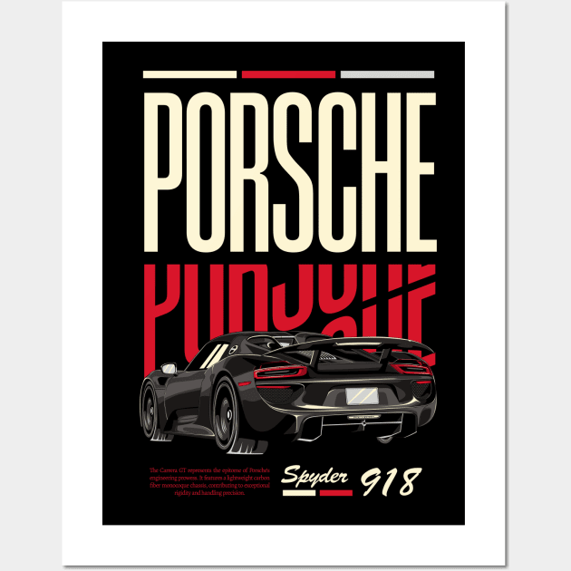 Porsche 918 Enthusiasts Wall Art by Harrisaputra